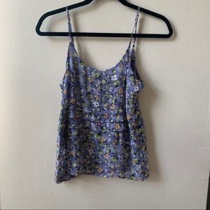 LUSH multi-colored floral top